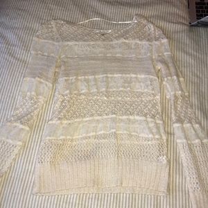Delicate crocheted sweater
